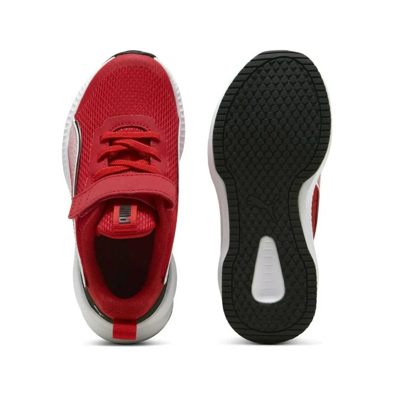 Puma Flyer 3 AC+PS Unisex Çocuk Sneaker - Kırmızı