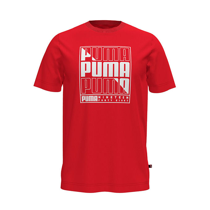 Puma Graphics Box Kırmızı Erkek T-Shirt
