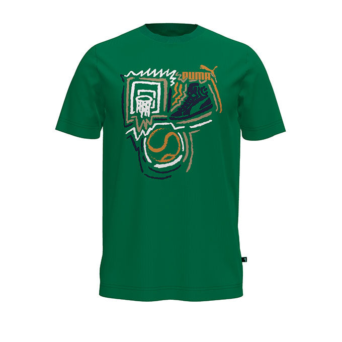 Puma Graphics Year of Sports Yeşil Erkek T-Shirt