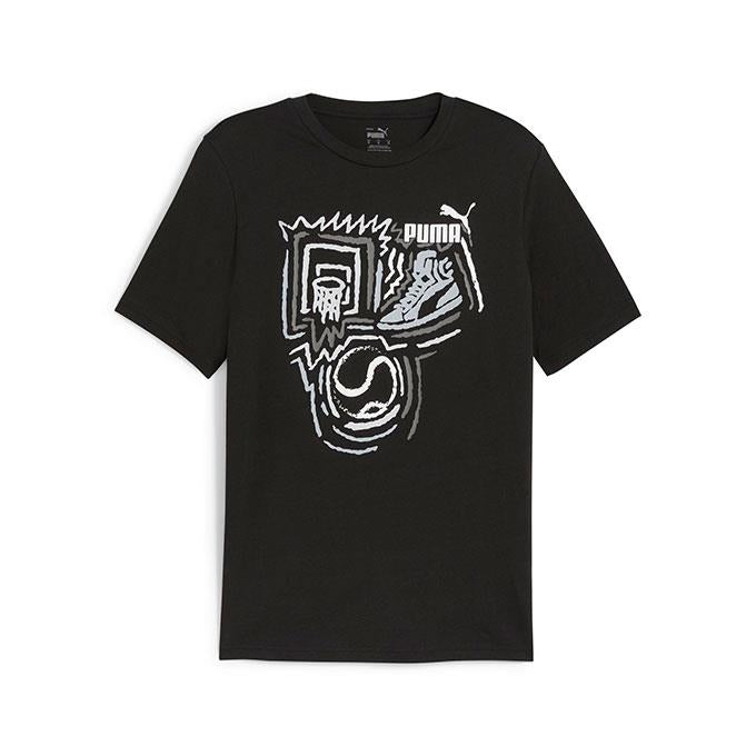 Puma Graphics Year of Sports Siyah Erkek T-Shirt