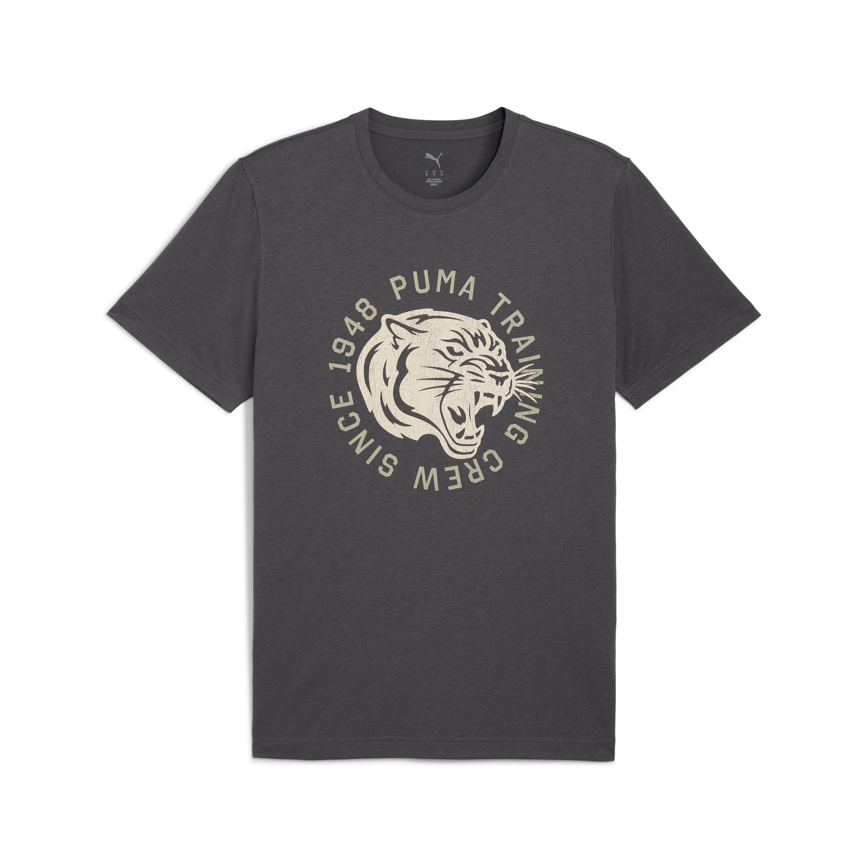 Puma Illustrated Graphic Erkek T-Shirt - Gri