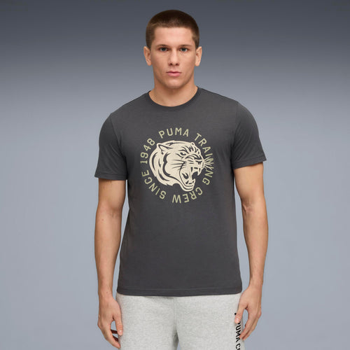 Puma Illustrated Graphic Erkek Tişört - Gri