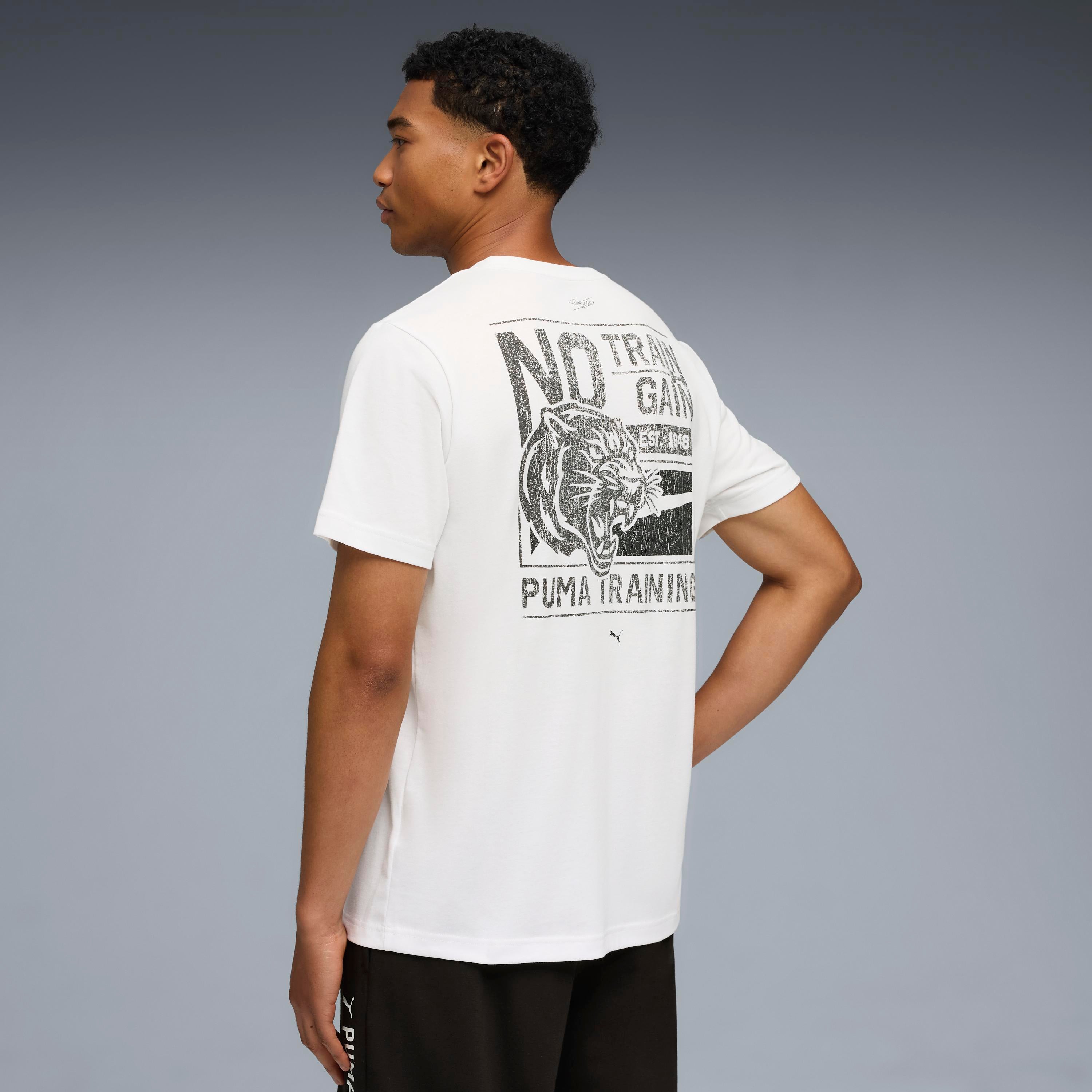 Puma Graphics Illustrated Beyaz Erkek T-Shirt