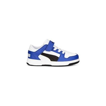 Puma Pm Rebound Layup Lo Sl V Ps Çocuk - Unisex Puma White-Black-Sapphire Sneaker