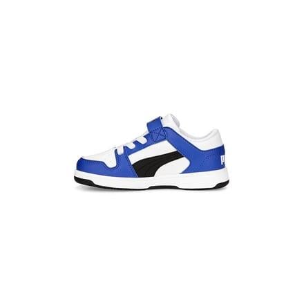 Puma Pm Rebound Layup Lo Sl V Ps Çocuk - Unisex Puma White-Black-Sapphire Sneaker