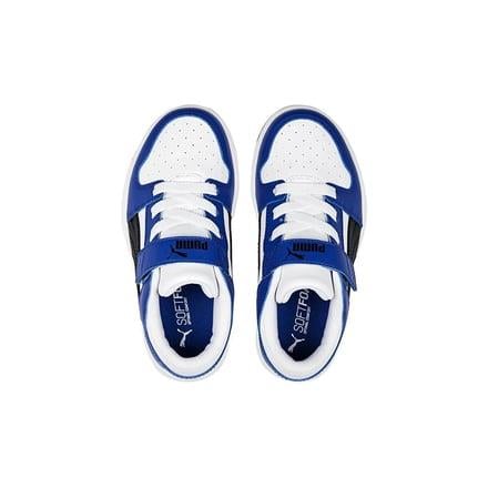 Puma Pm Rebound Layup Lo Sl V Ps Çocuk - Unisex Puma White-Black-Sapphire Sneaker