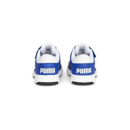 Puma Pm Rebound Layup Lo Sl V Ps Çocuk - Unisex Puma White-Black-Sapphire Sneaker