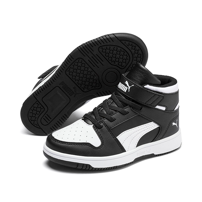 Puma Rebound Layup Sl V Ps Çocuk - Unisex Puma Black-Puma White Sneaker