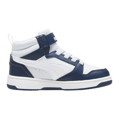 Puma Rebound V6 Mid Ac Çocuk Sneaker - Beyaz-Lacivert