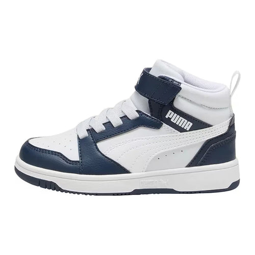 Puma Rebound V6 Mid Ac Çocuk Sneaker - Beyaz-Lacivert