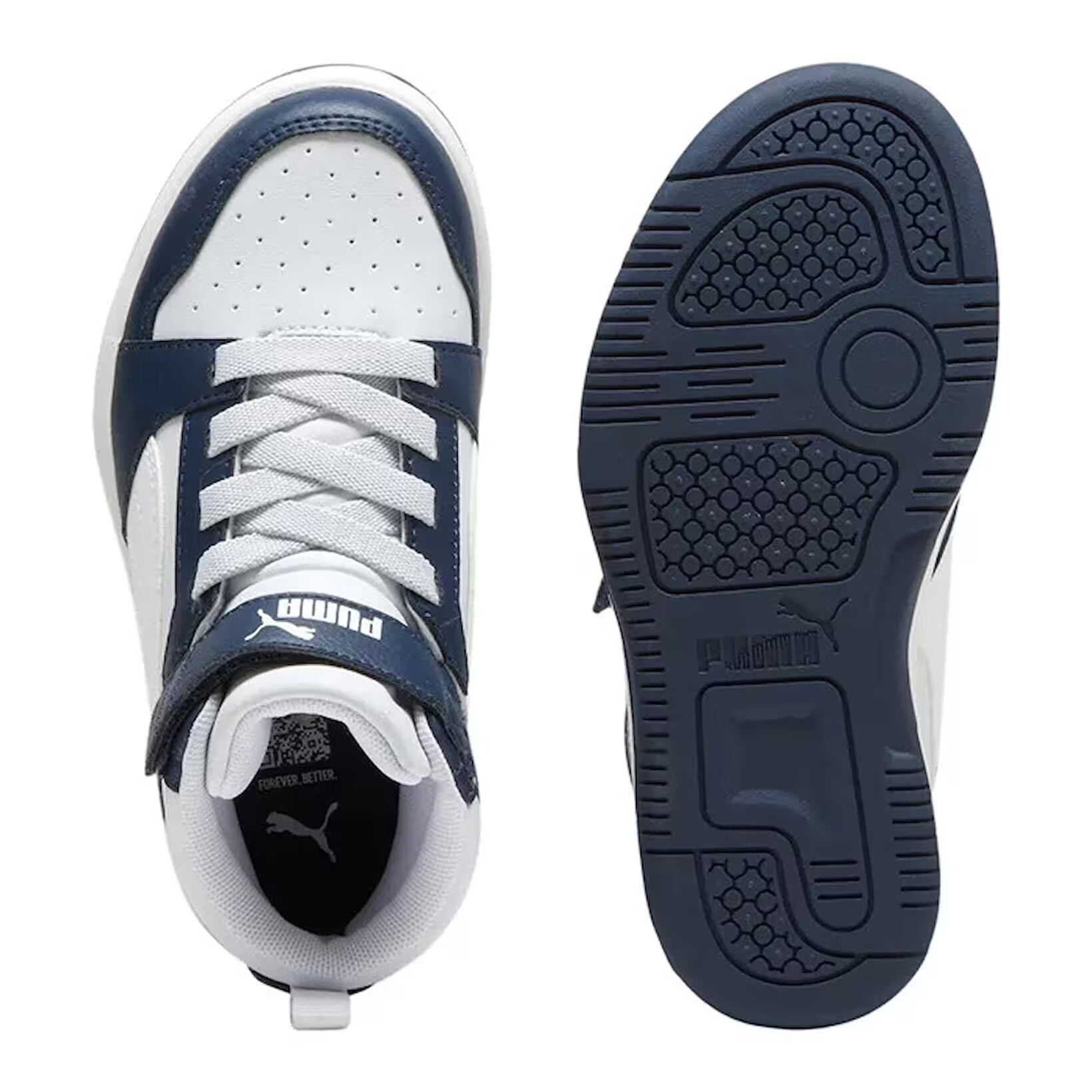 Puma Rebound V6 Mid Ac Unisex Çocuk Sneaker - Lacivert