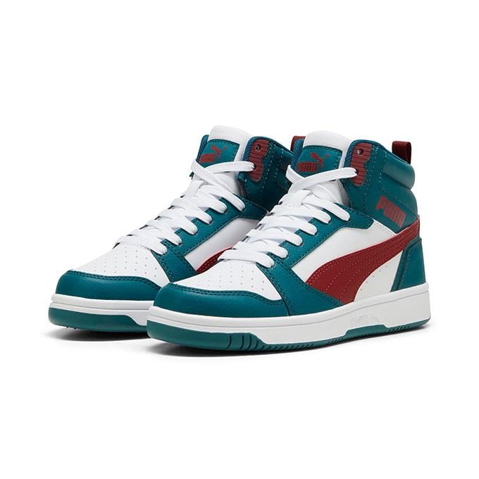 Puma Rebound V6 Mid Jr Çocuk - Unisex Yeşil Sneaker