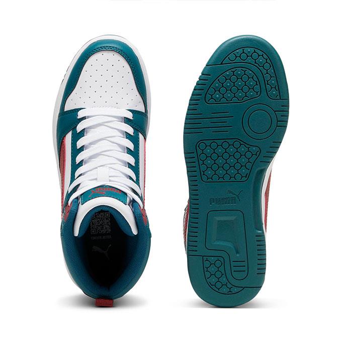 Puma Rebound V6 Mid Jr Çocuk - Unisex Yeşil Sneaker