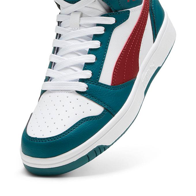 Puma Rebound V6 Mid Jr Çocuk - Unisex Yeşil Sneaker