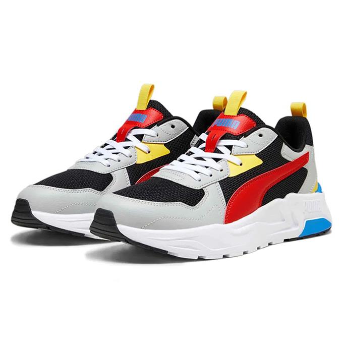 Puma Trinity Lite Erkek Puma Black-For All Time Red-Cool Light Gray Sneaker