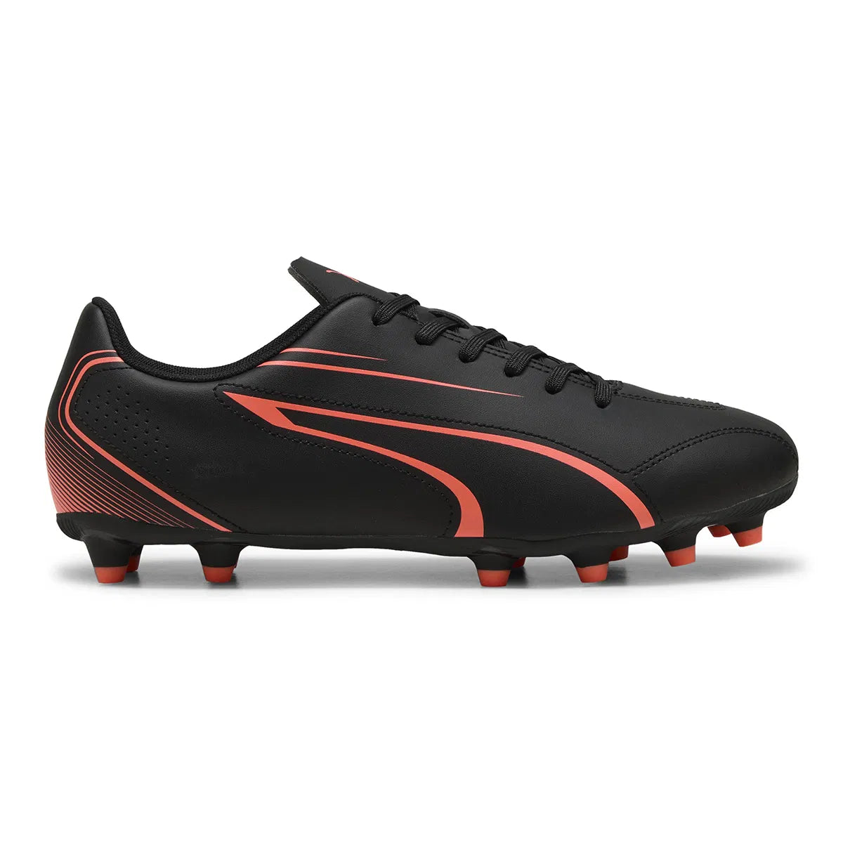 Puma Vıtorıa Fg/Ag Erkek Black-Glowing Red Krampon