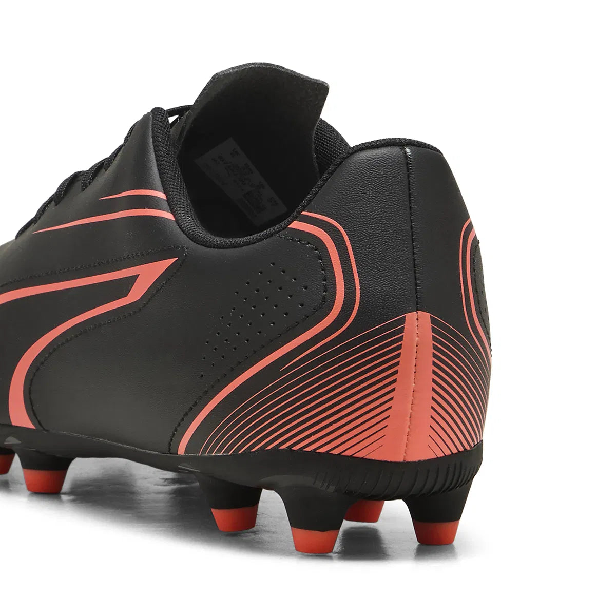 Puma Vıtorıa Fg/Ag Erkek Black-Glowing Red Krampon