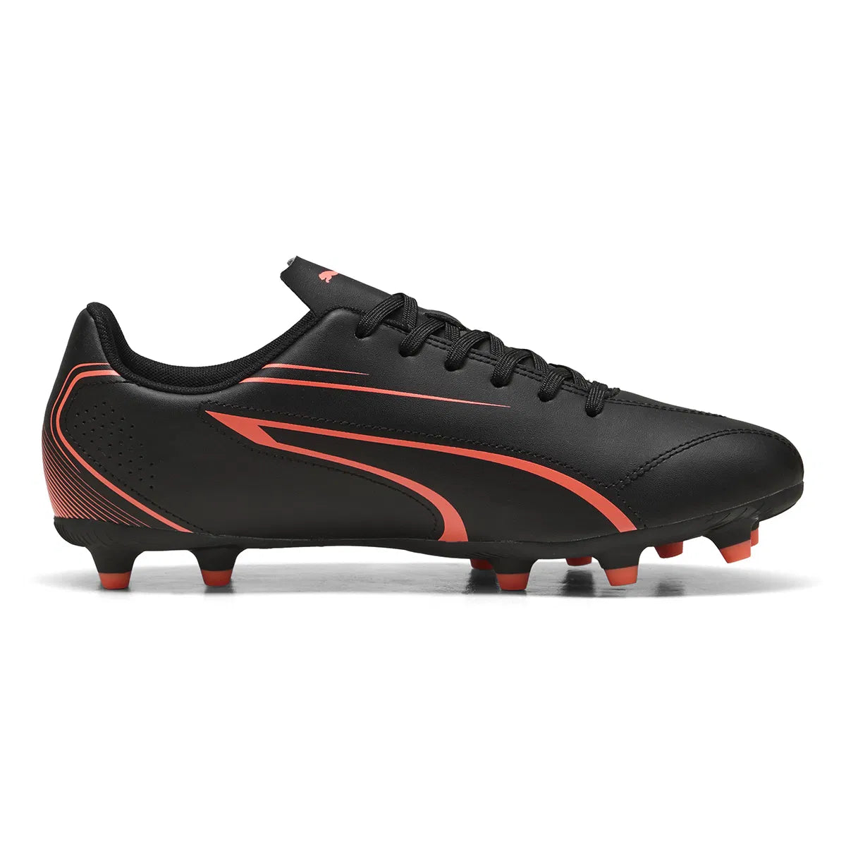 Puma Vıtorıa Fg/Ag Erkek Black-Glowing Red Krampon