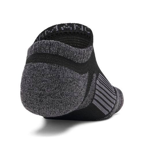 Under Armour Performance Tech 3 Pack Unisex Bileksiz Çorap - Siyah-Antrasit