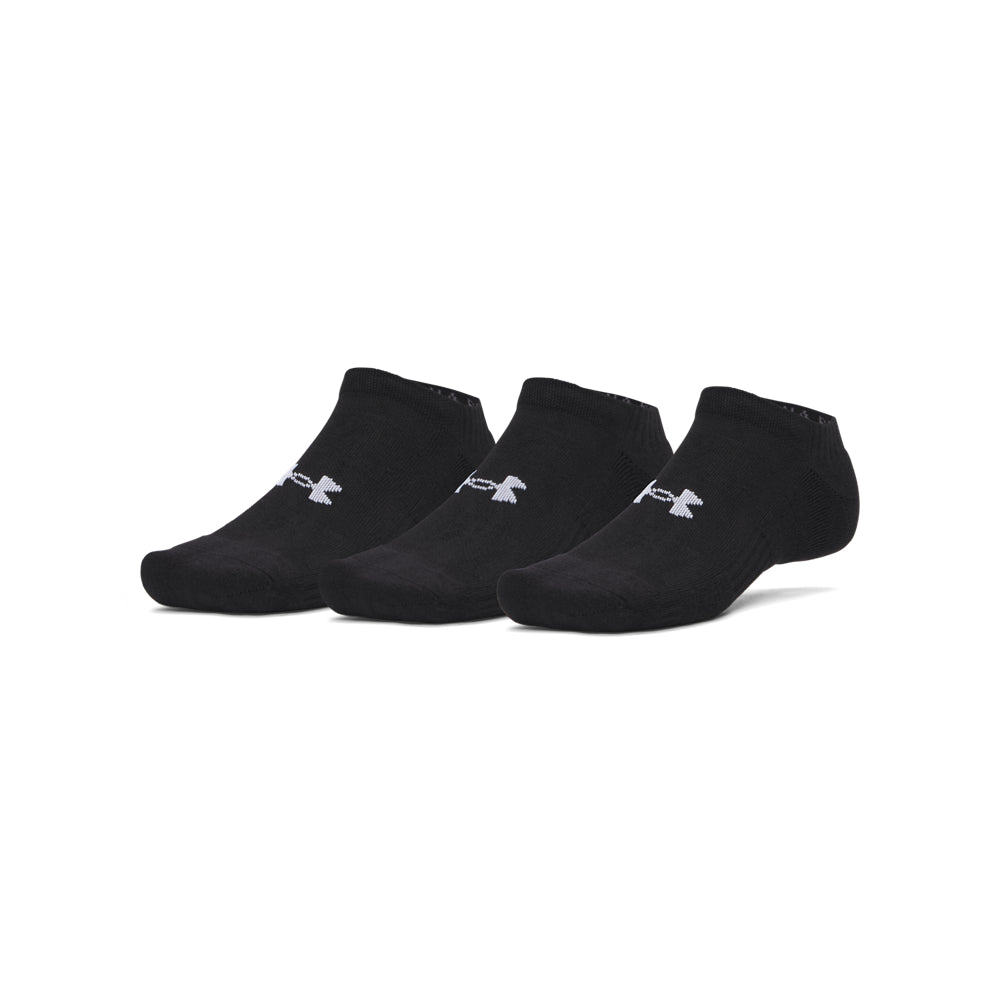 Under Armour Performance Cotton 3Pack Unisex Bileksiz Çorap - Siyah