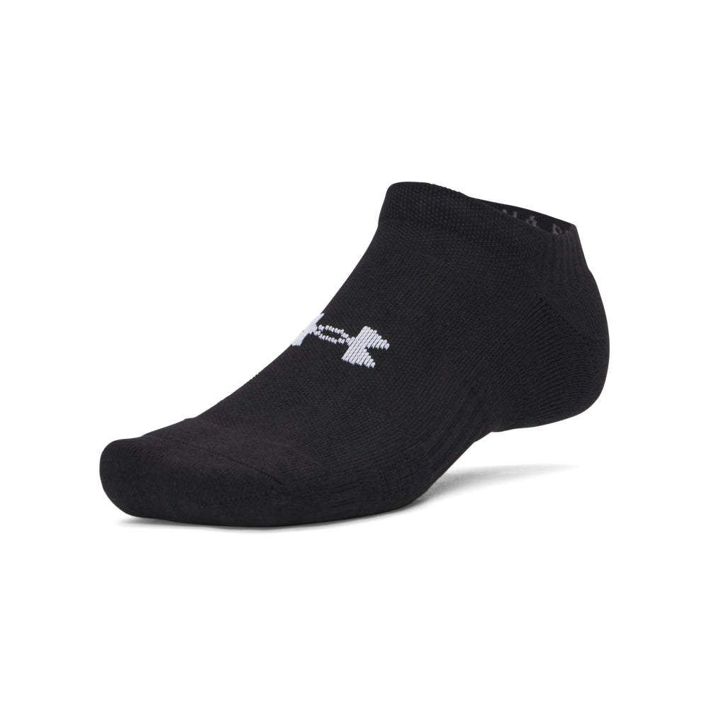 Under Armour Performance Cotton 3Pack Unisex Bileksiz Çorap - Siyah
