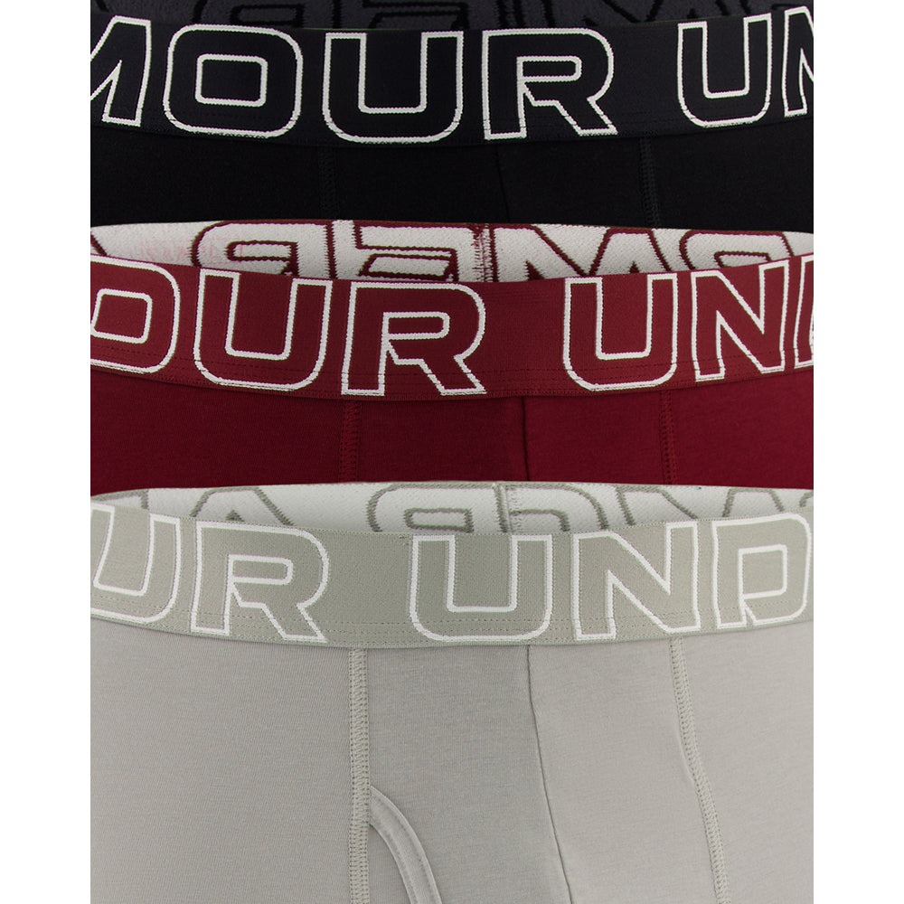 Under Armour Performance Cotton 3 Pack Erkek Boxer - Çok Renkli
