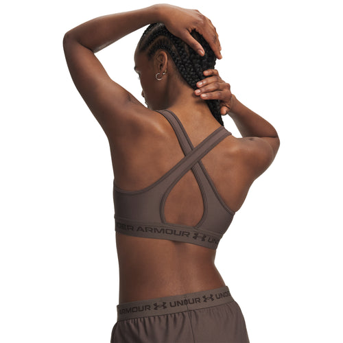 Under Armour Crossback Mid Kadın Bra - Kahve