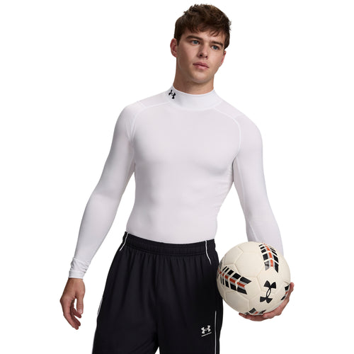 Under Armour Heat Gear Armour Compression Mock Erkek Sweatshirt - Beyaz