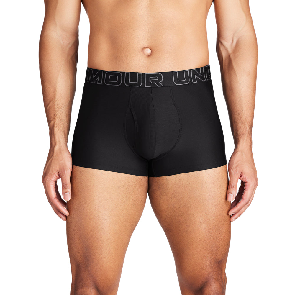 Under Armour Performance Tech 3 Pack Erkek Boxer - Siyah