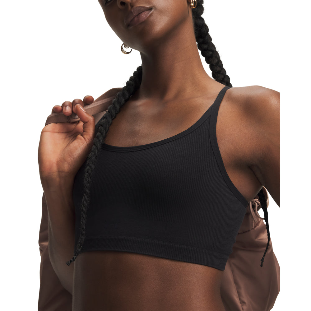 Under Armour Seamless Cotton Low Kadın Bra - Siyah