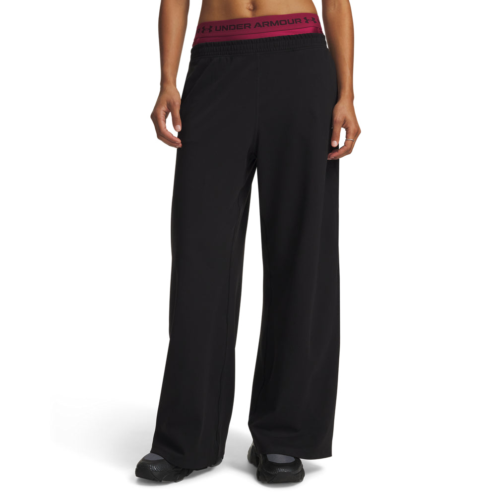 Under Armour Motion Wide Leg Kadın Eşofman Alt - Siyah