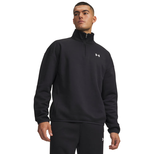 Under Armour Armour Fleece 1/4 Zip Erkek Sweatshirt - Siyah