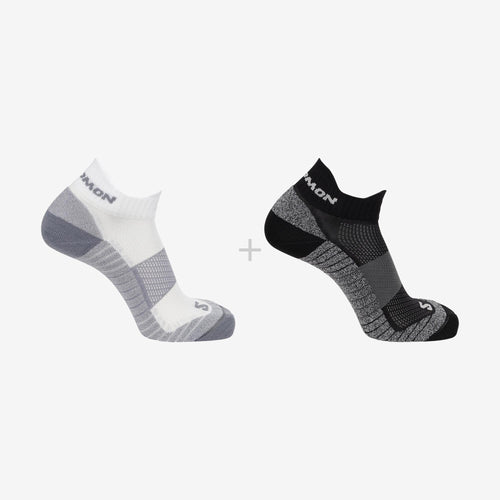 Salomon Aero Ankle 2-Pack Unisex Çorap - Siyah