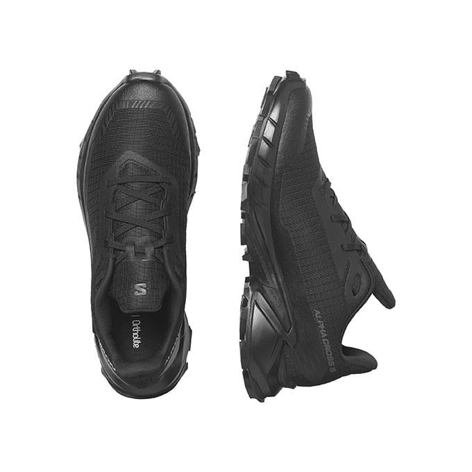 Salomon Alphacross 5 W Kadın Black/Black/Ebony Koşu - Yürüyüş Ayakkabısı