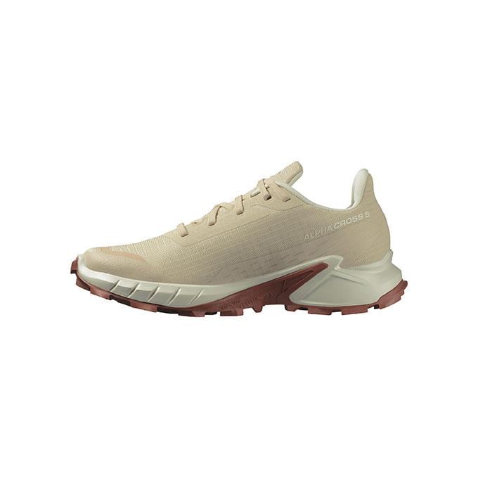 Salomon Alphacross 5 W Kadın Wheat/Vanilla Ice/Aragon Koşu - Yürüyüş Ayakkabısı