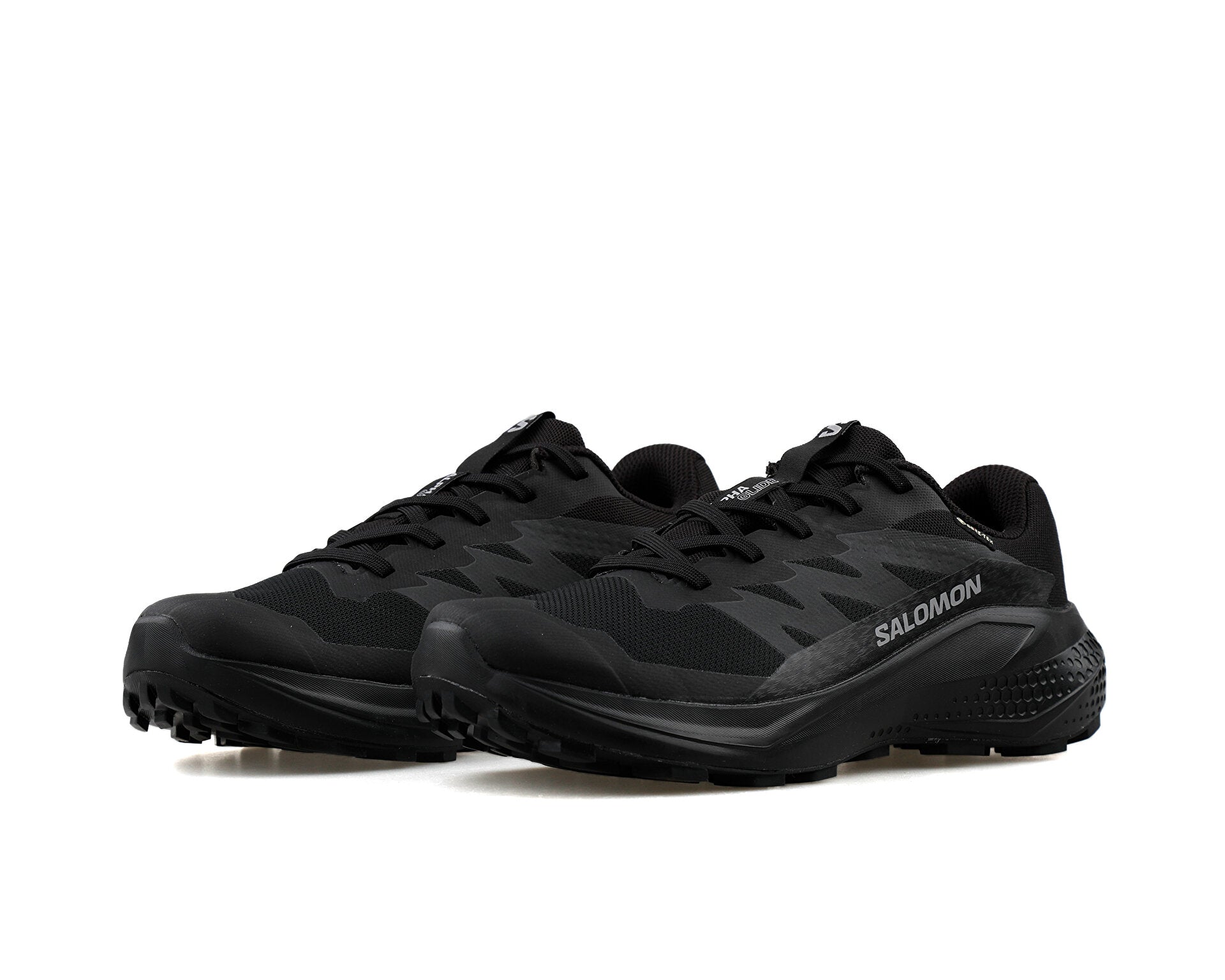 Salomon Alphaglide Gore-Tex Erkek Koşu Ayakkabısı - Siyah-Siyah