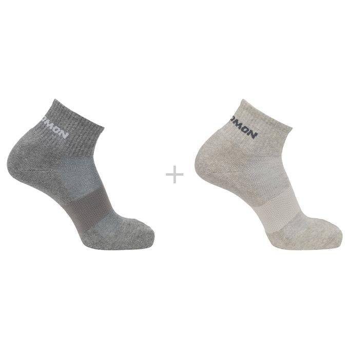 Salomon Evasıon Ankle 2-Pack Unisex Light Grey/Heather Medium Çorap