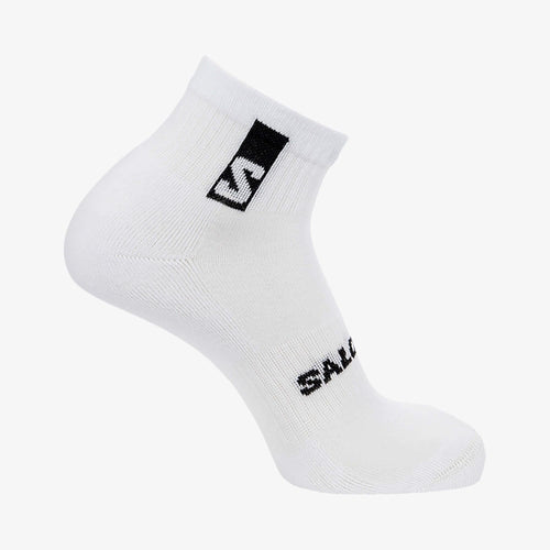 Salomon Everyday Ankle 3-Pack Unisex Yarım Bilek Çorap - Beyaz-Siyah