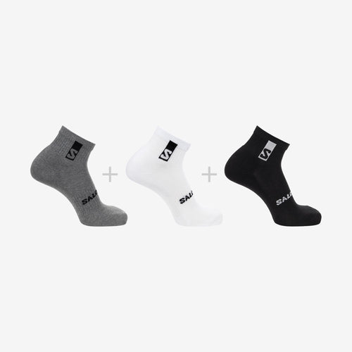 Salomon Everyday Ankle 3-Pack Unisex Yarım Bilek Çorap - Çok Renkli-Çok Renkli