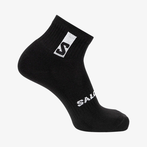 Salomon Everyday Ankle 3-Pack Unisex Yarım Bilek Çorap - Siyah-Beyaz