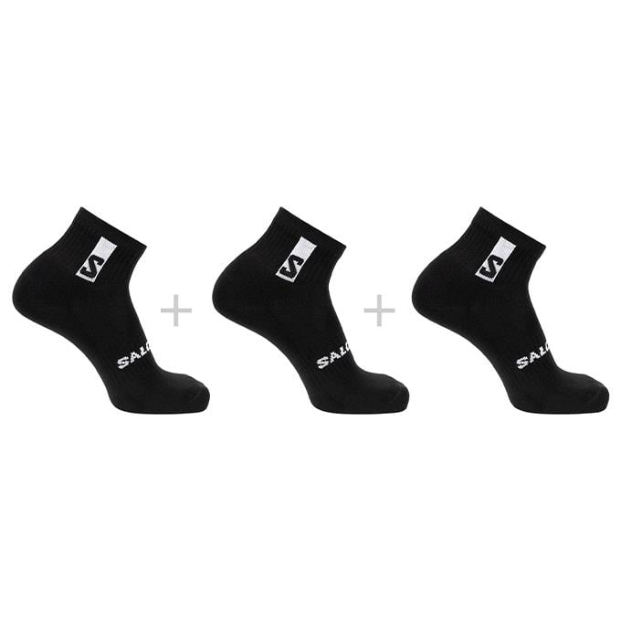 Salomon Everyday Ankle 3-Pack Unisex Black-Black-Black Çorap