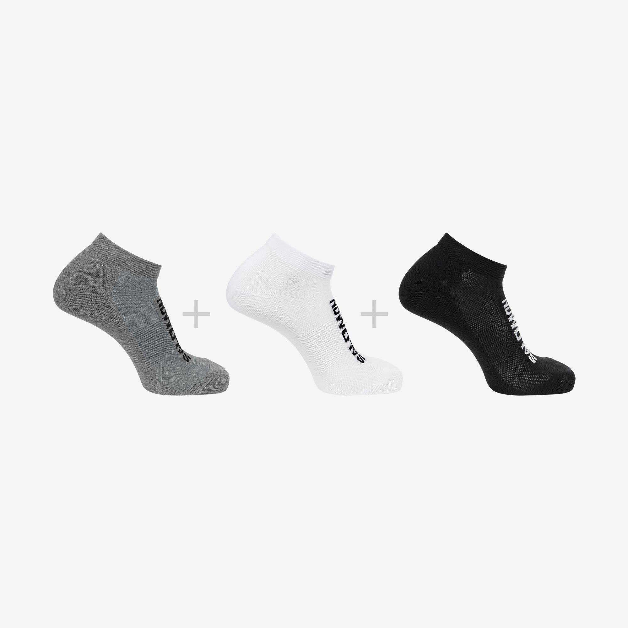 Salomon Everyday Low 3-Pack Unisex Bileksiz Çorap - Çok Renkli-Çok Renkli
