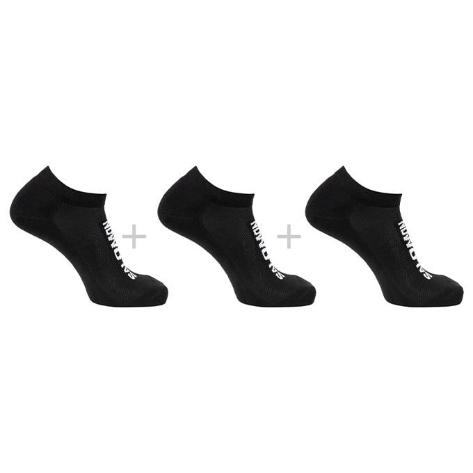 Salomon Everyday Low 3-Pack Unisex Black-Black-Black Çorap