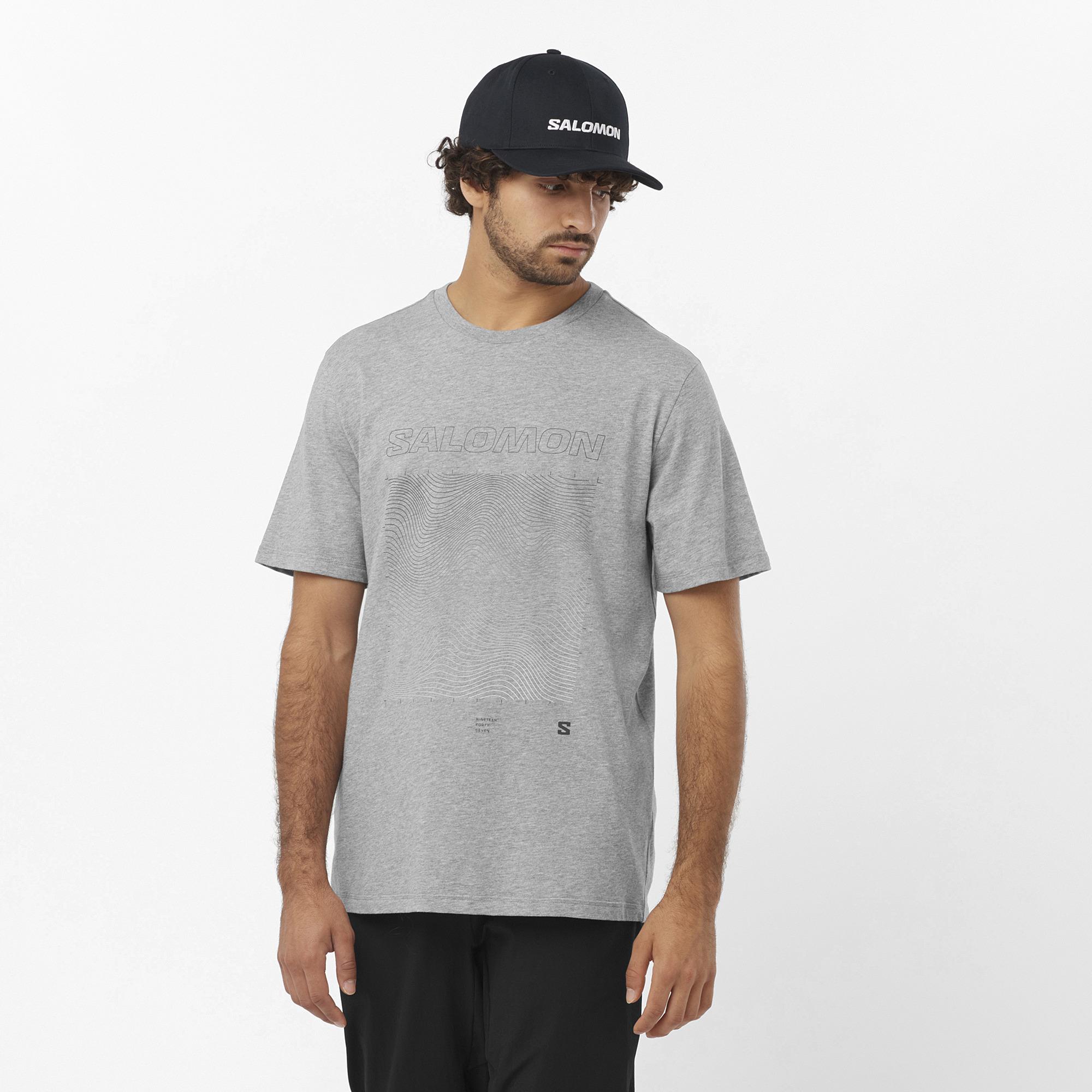 Salomon Graphic Erkek T-Shirt - Gri