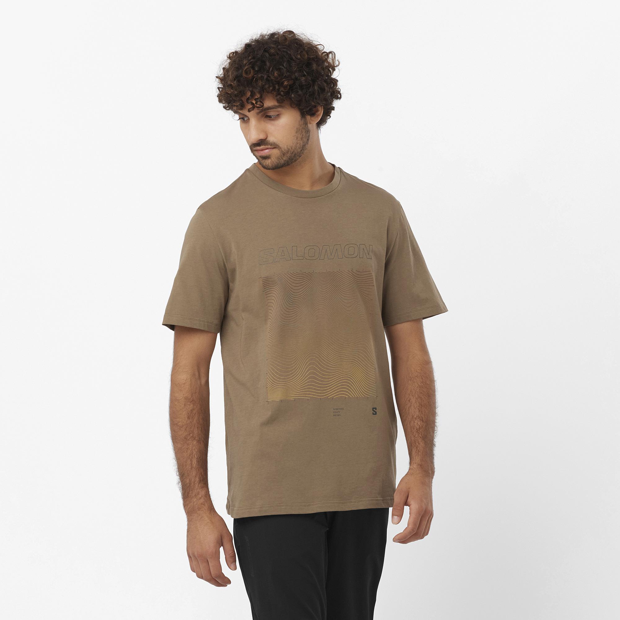 Salomon Graphic Erkek T-Shirt - Kahverengi