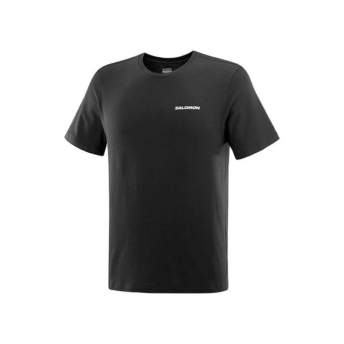 Salomon Graphıc Perf Ss M Erkek Deep Black// T-Shirt
