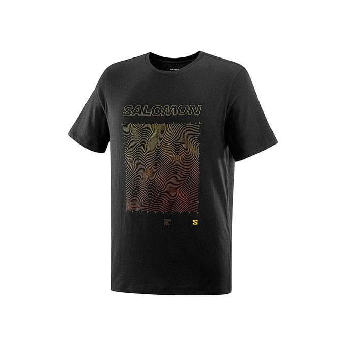 Salomon Graphıc Ss M Erkek Deep Black// T-Shirt