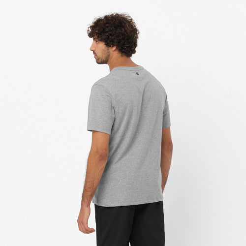 Salomon Logo Performance Erkek T-Shirt - Gri