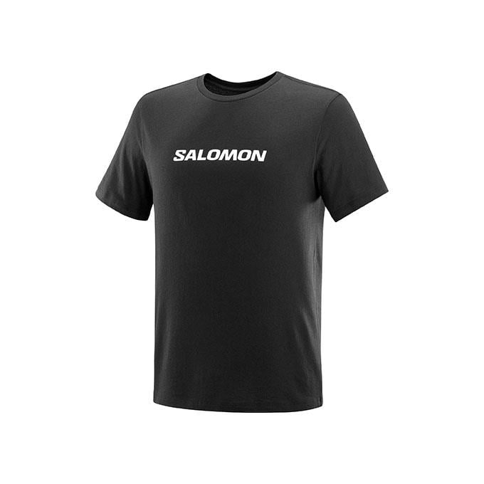 Salomon Sal Logo Perf Ss M Erkek Deep Black// T-Shirt