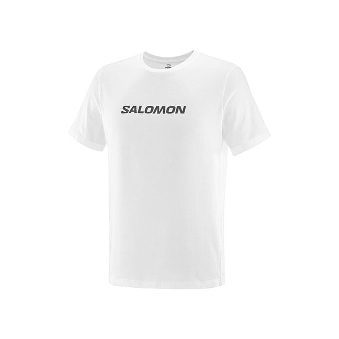 Salomon Sal Logo Perf Ss M Erkek Whıte// T-Shirt